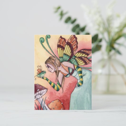 Lilith - Frog Fairy Briefkaart (Staand voorkant)