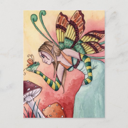 Lilith - Frog Fairy Briefkaart (Voorkant)