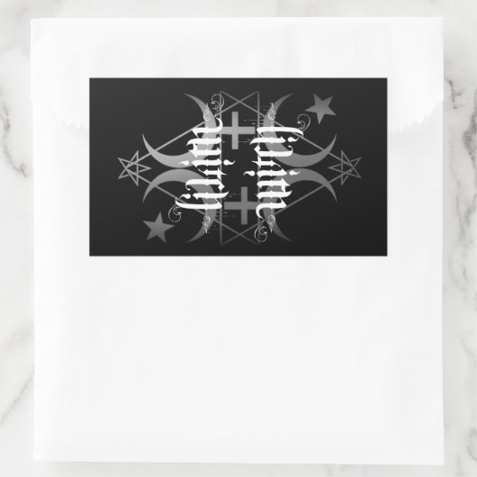 Lilith heks zwart-wit sticker (Tas)