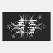 Lilith heks zwart-wit sticker (Voorkant)