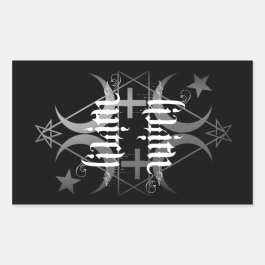 Lilith heks zwart-wit sticker (Voorkant)