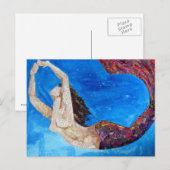 Lilith - het art. van de meermincollage briefkaart (Voorkant / Achterkant)