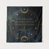 Lilith knielde niet Goddelijke Opstand Inspirerend Wandkleed (Voorkant)