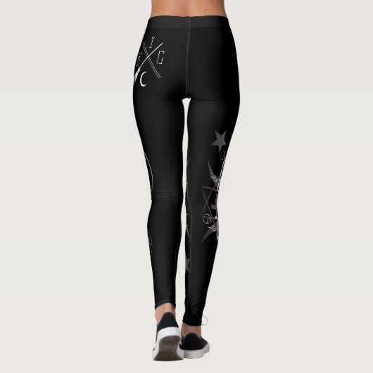 lilith leggings zwart - wit (Achterkant)