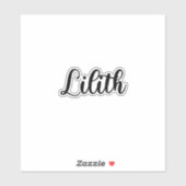 Lilith Naam - Handgeschreven kalligrafie Sticker (Vel)