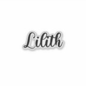 Lilith Naam - Handgeschreven kalligrafie Sticker (Voorkant)