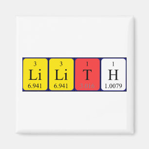 Lilith periodieke table name magnet