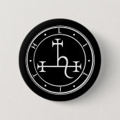 Lilith sigil. Donkere maan Goddess zeehond Button (Voorkant)