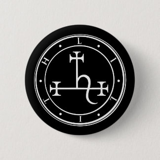 Lilith sigil. Donkere maan Goddess zeehond Button