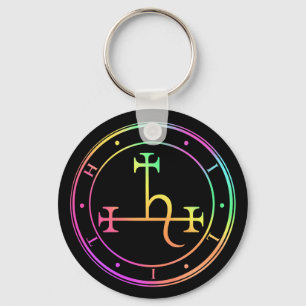 Lilith sigil. Donkere maan Goddess zeehond Sleutel Sleutelhanger