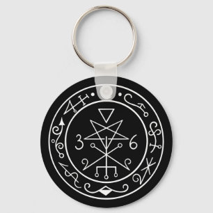 Lilith sigil. Donkere maan Goddess zeehond Sleutelhanger