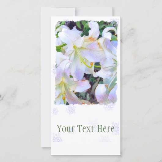 Lilium "Casa Blanca" [Flat Guide-kaart] Aankondiging (Voorkant)