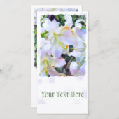 Lilium "Casa Blanca" [Flat Guide-kaart] Aankondiging (Voorkant / Achterkant)