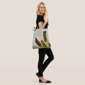 Lilium oosters wit all over print tas (Op model)