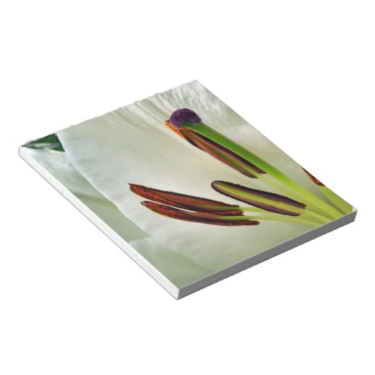 Lilium Oriental White Notitieblok (Schuin)