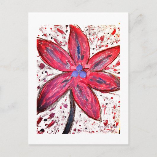 Lilium Orientale Briefkaart (Voorkant)