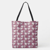 Lilium orientale-Tas Tote Bag (Achterkant)