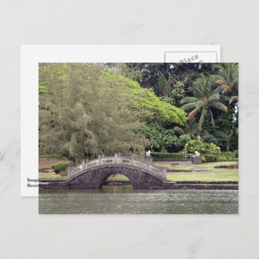 Lili'uokalani Park Bridge Briefkaart (Voorkant / Achterkant)