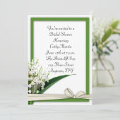 Liliy of the Valley Invitation Kaart (Staand voorkant)