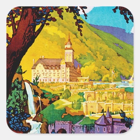 Lillafured Hongarije Vierkante Sticker (Voorkant)