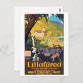 Lillafured Hungarian Travel Poster Briefkaart (Voorkant / Achterkant)