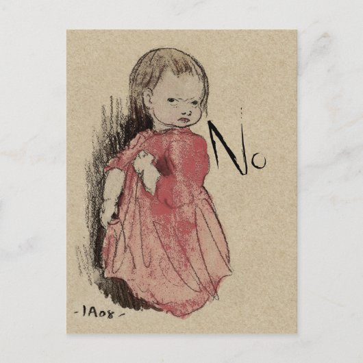 Lillan Says No CC0239 Briefkaart (Voorkant)