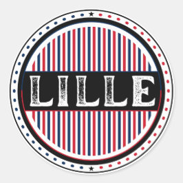 Lille City Pride Emblem – French Identity Ronde Sticker