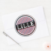 Lille City Pride Emblem – French Identity Ronde Sticker (Envelop)