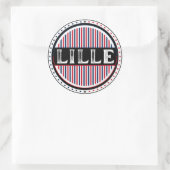 Lille City Pride Emblem – French Identity Ronde Sticker (Tas)