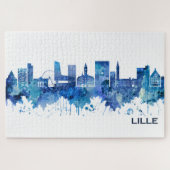Lille France Skyline Blue Legpuzzel (Horizontaal)