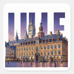 Lille Frankrijk Historisch Vlaams Erfgoed Vierkante Sticker