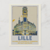 Lille iconic building Illustrator Frankrijk Briefkaart (Voorkant)