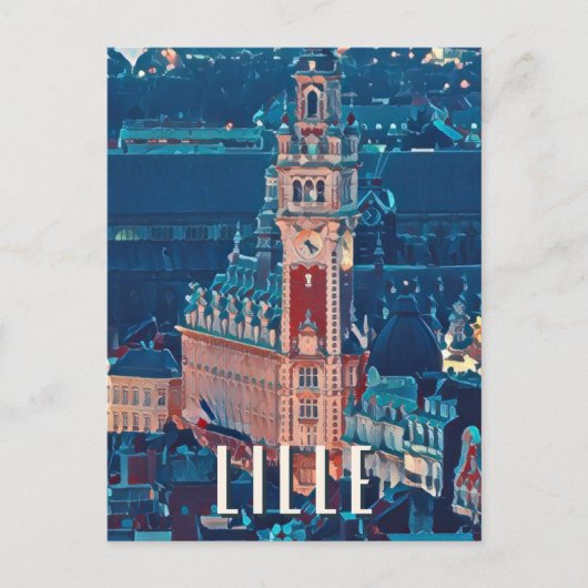 Lille Photo Vintage Briefkaart (Voorkant)