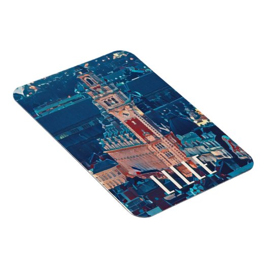 Lille Photo Vintage Magneet (Rechterzijde)