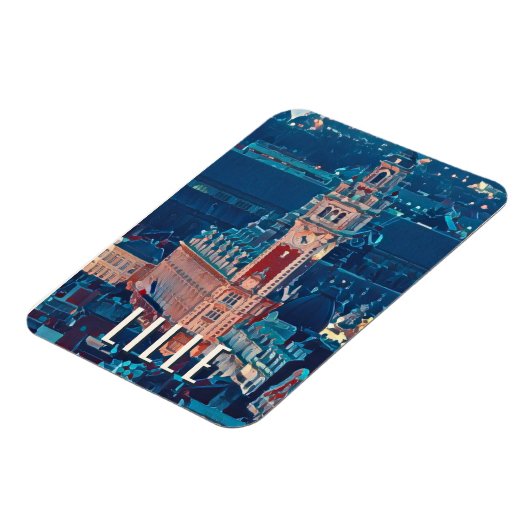 Lille Photo Vintage Magneet (Linkerzijde)