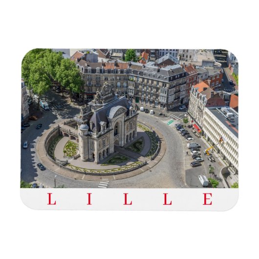 Lille Porte de Paris fridge magnet Magneet (Horizontaal)
