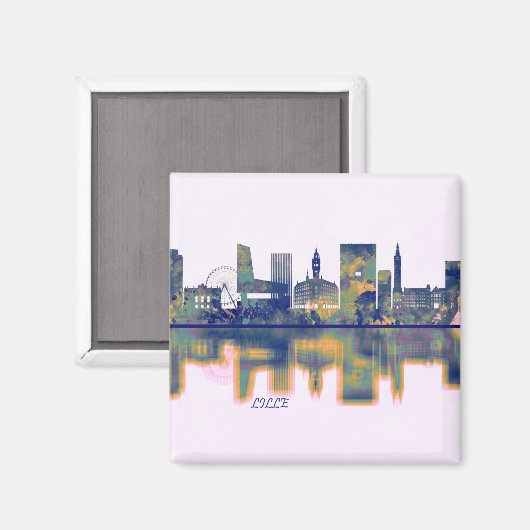 Lille Skyline Magneet (Voorkant / Achterkant)