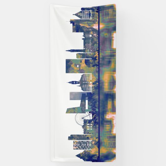 Lille Skyline Spandoek (Verticaal)
