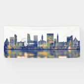 Lille Skyline Spandoek (Horizontaal)