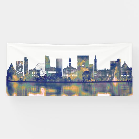 Lille Skyline Spandoek (Horizontaal)