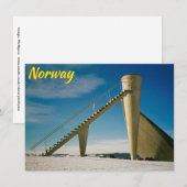 Lillehammer Noorwegen kaart (Voorkant / Achterkant)