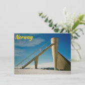 Lillehammer Noorwegen kaart (Staand voorkant)