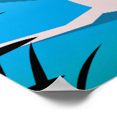 Lillehammer Noorwegen ski poster. Poster (Hoek)
