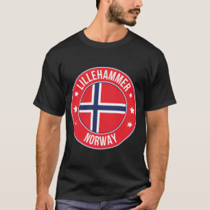 Lillehammer, Noorwegen Stad T-shirt