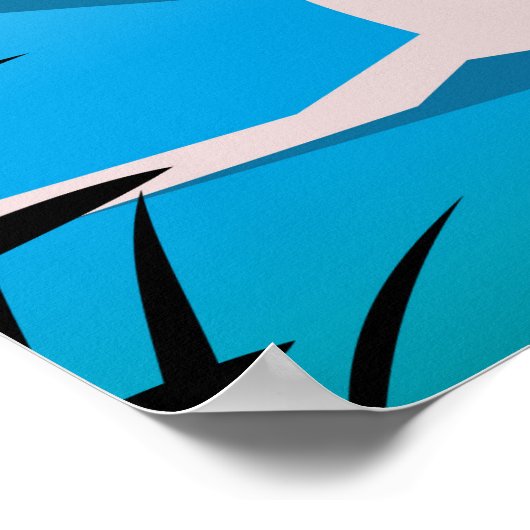 Lillehammer Norway Ski poster. Poster (Hoek)