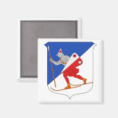 Lillehammer wapenschild magneet (Voorkant / Achterkant)