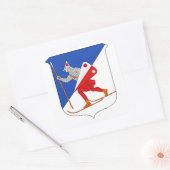 Lillehammer wapenschild vierkante sticker (Envelop)