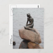 Lillehavefru Little Mermaid Copenhagen Denmark Briefkaart (Voorkant / Achterkant)