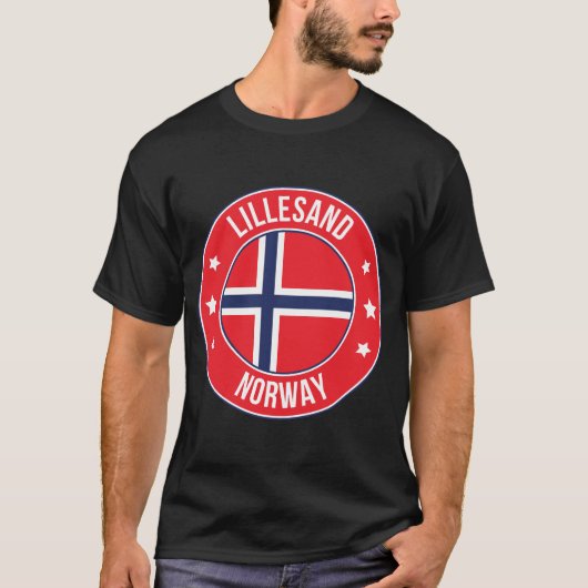 Lillesand, Noorwegen Stad T-shirt (Voorkant)