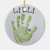 Lilli Hand Keramisch Ornament (Achterkant)